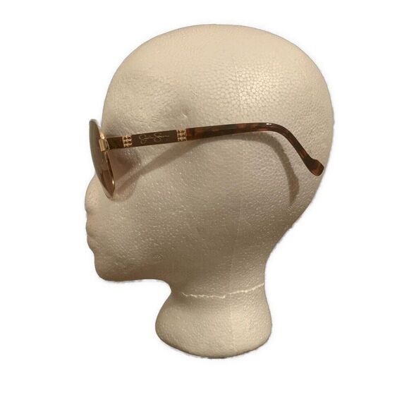 Jessica Simpson Womens Gold Frame Brown Lens Aviator Sunglasses #29 - Picture 2 of 5